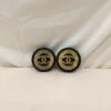 Luxcellent Chanel Black Gold CC Round Clip On Earrings Sku# 72553 -Best Jewelry Store IMG 5633 9ce41c81 e221 4bab 8f8d 7acb35cba7fb
