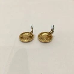 Luxcellent Chanel Gold CC Round Clip On Earrings Sku# 72555 -Best Jewelry Store IMG 5664 363bb72a cf52 44ee 9674 b91b6ac6ed04