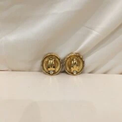 Luxcellent Chanel Gold CC Round Clip On Earrings Sku# 71901L -Best Jewelry Store IMG 6042 30c7f708 9c51 4f59 8f6d 028776d6ef69