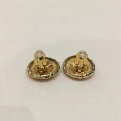 Luxcellent Chanel Gold CC Round Clip On Earrings Sku# 71901L -Best Jewelry Store IMG 6044 f07da295 925a 4a2b a32f 11012a0afd5a