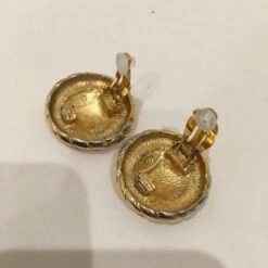 Luxcellent Chanel Gold CC Round Clip On Earrings Sku# 71901L -Best Jewelry Store IMG 6049
