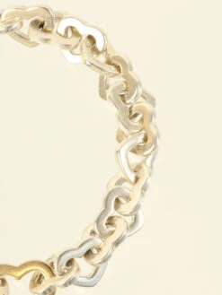 QOO Vintage TIFFANY & CO. Heart Link Bracelet Silver/Gold -Best Jewelry Store IMG 7036