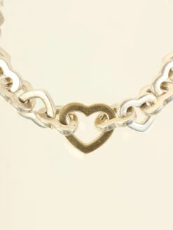 QOO Vintage TIFFANY & CO. Heart Link Bracelet Silver/Gold -Best Jewelry Store IMG 7037