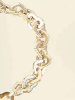 QOO Vintage TIFFANY & CO. Heart Link Bracelet Silver/Gold -Best Jewelry Store IMG 7041 ca9665ab d05b 43b5 b207 91f918b6722a