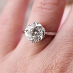 Sarl Baume French 20th Century 3, 07 Carats Diamond Platinum Solitaire Ring -Best Jewelry Store IMG 7308 master e680a0c0 5b68 4f38 8047 9b64ab6cd543