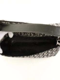 QOO Vintage DIOR Trotter Pattern Saddle Bag Black -Best Jewelry Store IMG 7712