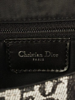 QOO Vintage DIOR Trotter Pattern Saddle Bag Black -Best Jewelry Store IMG 7713