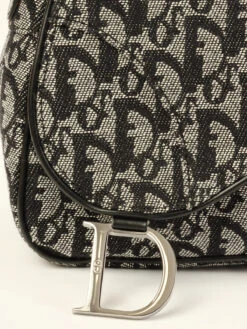 QOO Vintage DIOR Trotter Pattern Saddle Bag Black -Best Jewelry Store IMG 7716