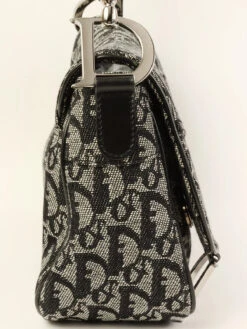QOO Vintage DIOR Trotter Pattern Saddle Bag Black -Best Jewelry Store IMG 7720