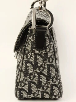 QOO Vintage DIOR Trotter Pattern Saddle Bag Black -Best Jewelry Store IMG 7722
