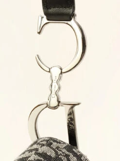 QOO Vintage DIOR Trotter Pattern Saddle Bag Black -Best Jewelry Store IMG 7726