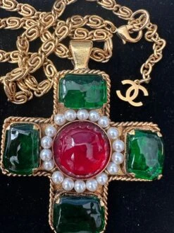 Style Tribute Cabochon Maltese Cross Pendant Necklace 12 Style Tribute Cabochon Maltese Cross Pendant Necklace -Best Jewelry Store IMG 89002