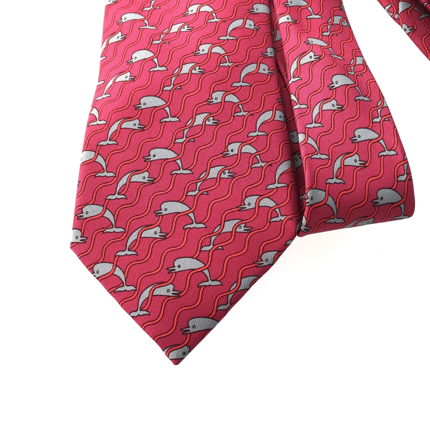 Fancy Lux HERMES Tie In Pink Silk 4 Fancy Lux HERMES Tie In Pink Silk - Image 2