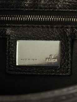 QOO Vintage FENDI Leather Mamma Baguette Black -Best Jewelry Store IMG 9509