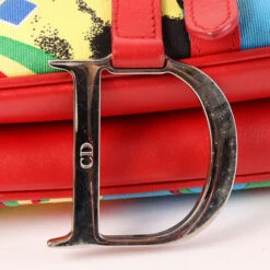 QOO Vintage DIOR Canvas Rasta Mania Saddle Bag Red/Multi -Best Jewelry Store IMG 9556 8f22d696 3142 460a 8c9a 163223ff4b76