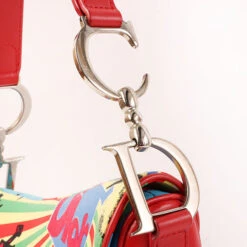 QOO Vintage DIOR Canvas Rasta Mania Saddle Bag Red/Multi -Best Jewelry Store IMG 9571 816780b9 e261 44c4 92e4 d2a4eec64f0e