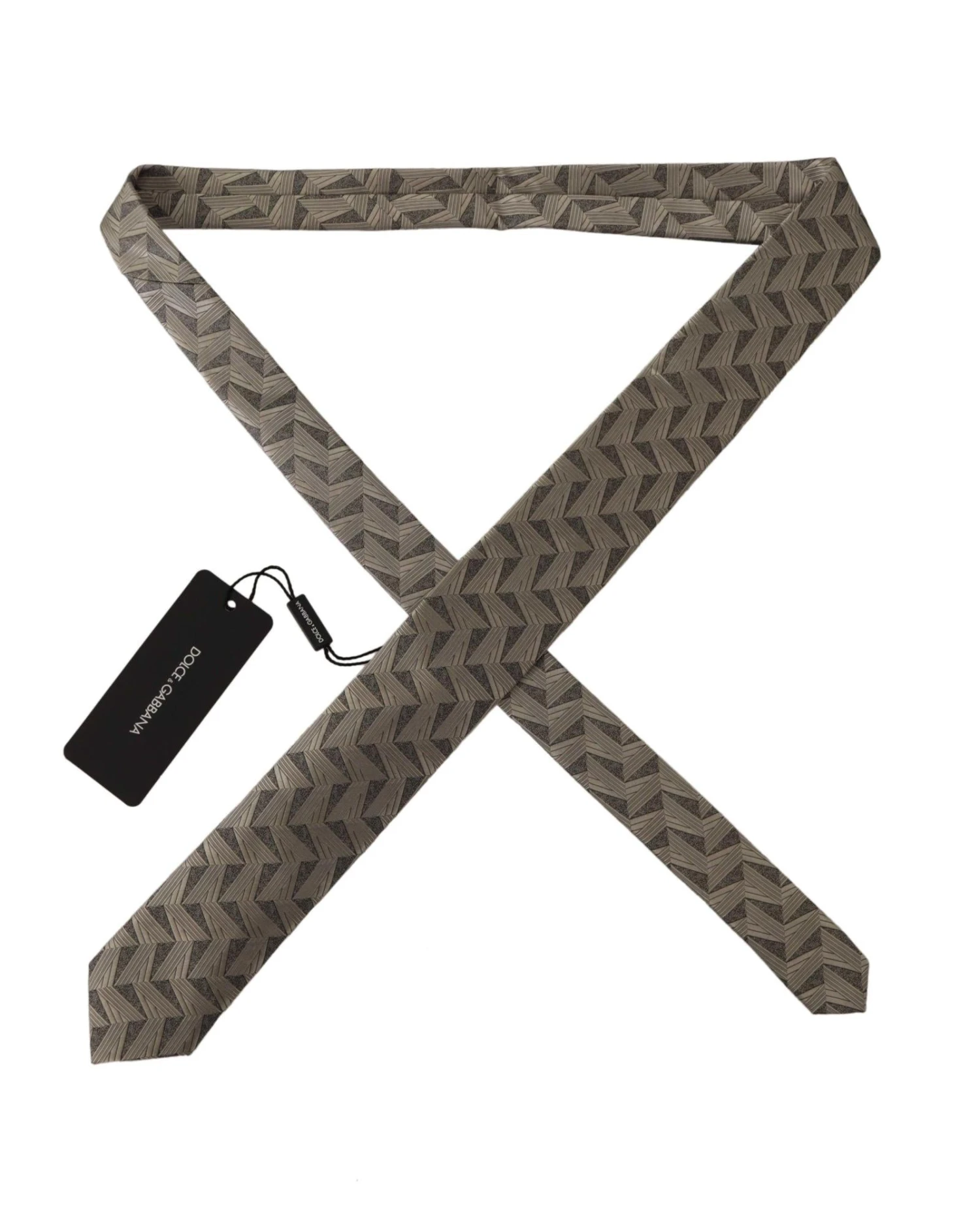 Style Tribute Dolce & Gabbana Men's Beige Fantasy Pattern Adjustable Necktie Accessory Tie 4 Style Tribute Dolce & Gabbana Men's Beige Fantasy Pattern Adjustable Necktie Accessory Tie - Image 2