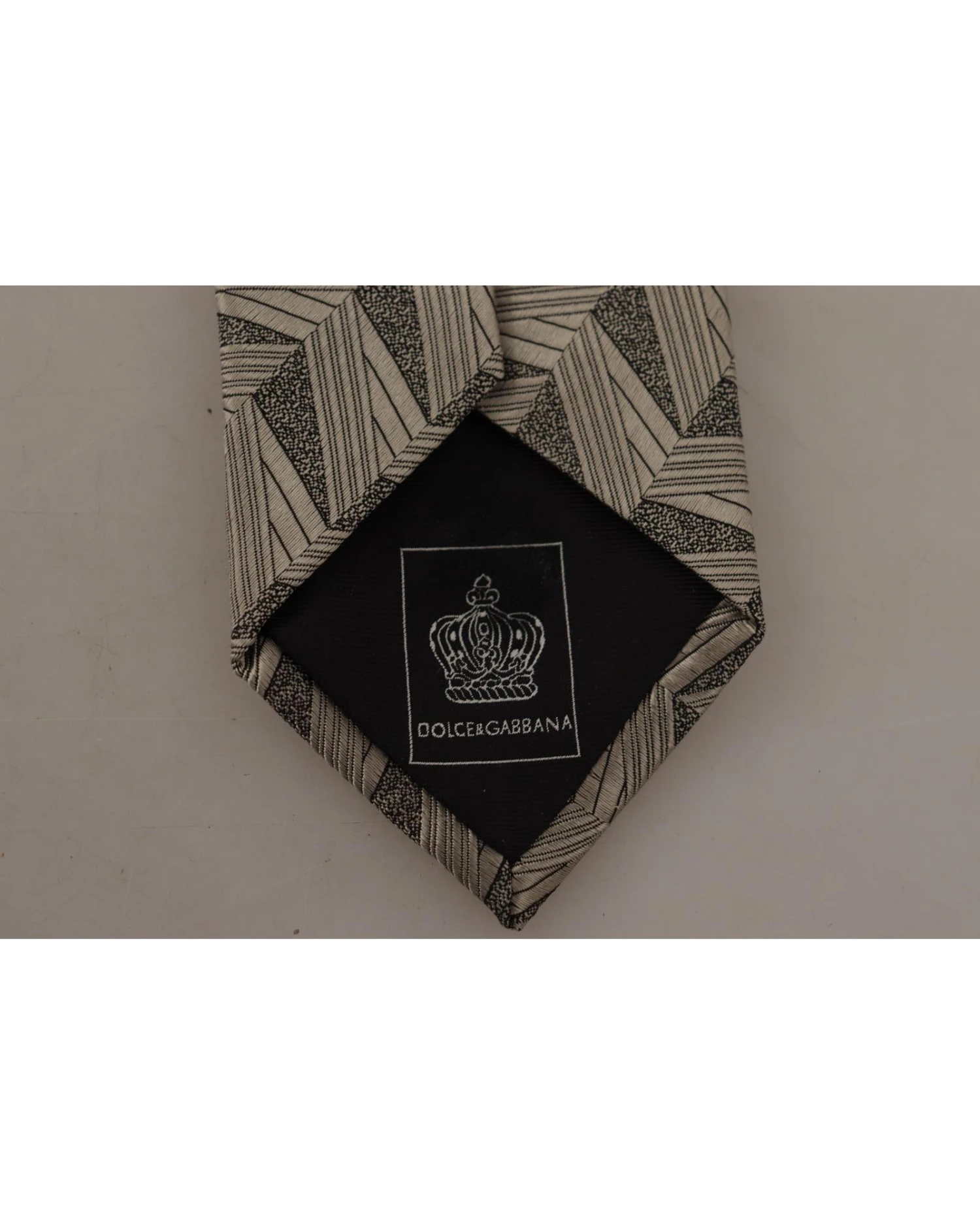 Style Tribute Dolce & Gabbana Men's Beige Fantasy Pattern Adjustable Necktie Accessory Tie 7 Style Tribute Dolce & Gabbana Men's Beige Fantasy Pattern Adjustable Necktie Accessory Tie - Image 5