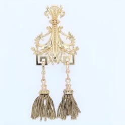 Sarl Baume 19th Century 18 Karat Yellow Gold Tassels Pendant 21 Sarl Baume 19th Century 18 Karat Yellow Gold Tassels Pendant -Best Jewelry Store LOT22 09 master