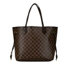 Upteam LOUIS VUITTON Damier Ebene Neverfull MM Tote Bag