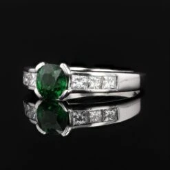 Sarl Baume French Modern 1, 02 Carat Tsavorite Garnet Princess-Cut Diamonds White Gold Ring 25 Sarl Baume French Modern 1, 02 Carat Tsavorite Garnet Princess-Cut Diamonds White Gold Ring -Best Jewelry Store N22 48802 master