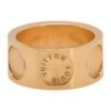 The Plush Posh LOUIS VUITTON Empreinte 18K Yellow Gold Wide Band Ring -Best Jewelry Store ND5 9778