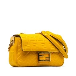 Upteam FENDI Zucca Embossed Midi Baguette -Best Jewelry Store PI5FTBV53FNPYF3O 2