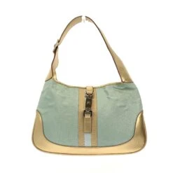 Fancy Lux GUCCI Jackie O Shoulder Bag In Golden Leather