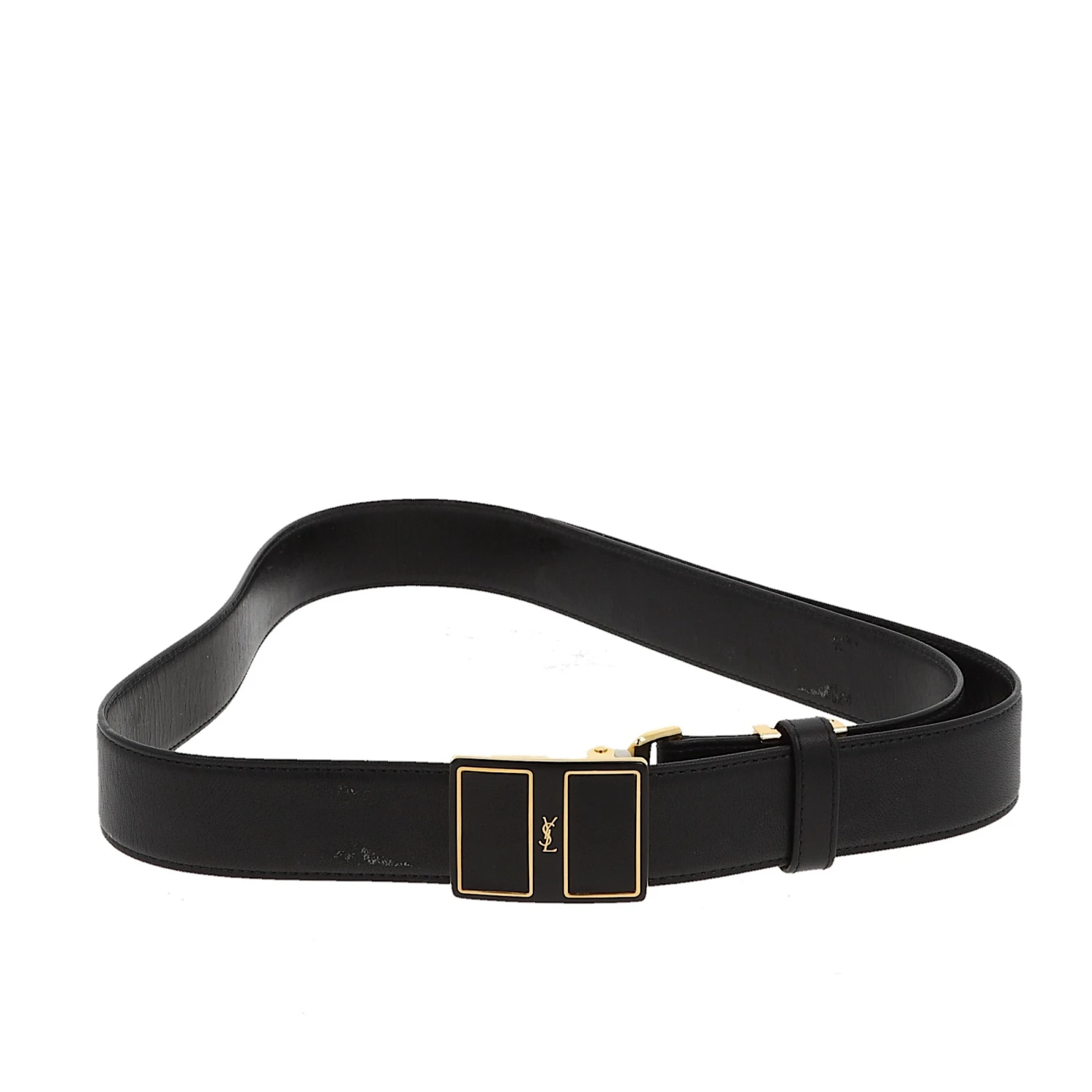 Fancy Lux YVES SAINT LAURENT Belt In Black Leather 3 Fancy Lux YVES SAINT LAURENT Belt In Black Leather