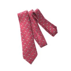 Fancy Lux HERMES Tie In Pink Silk