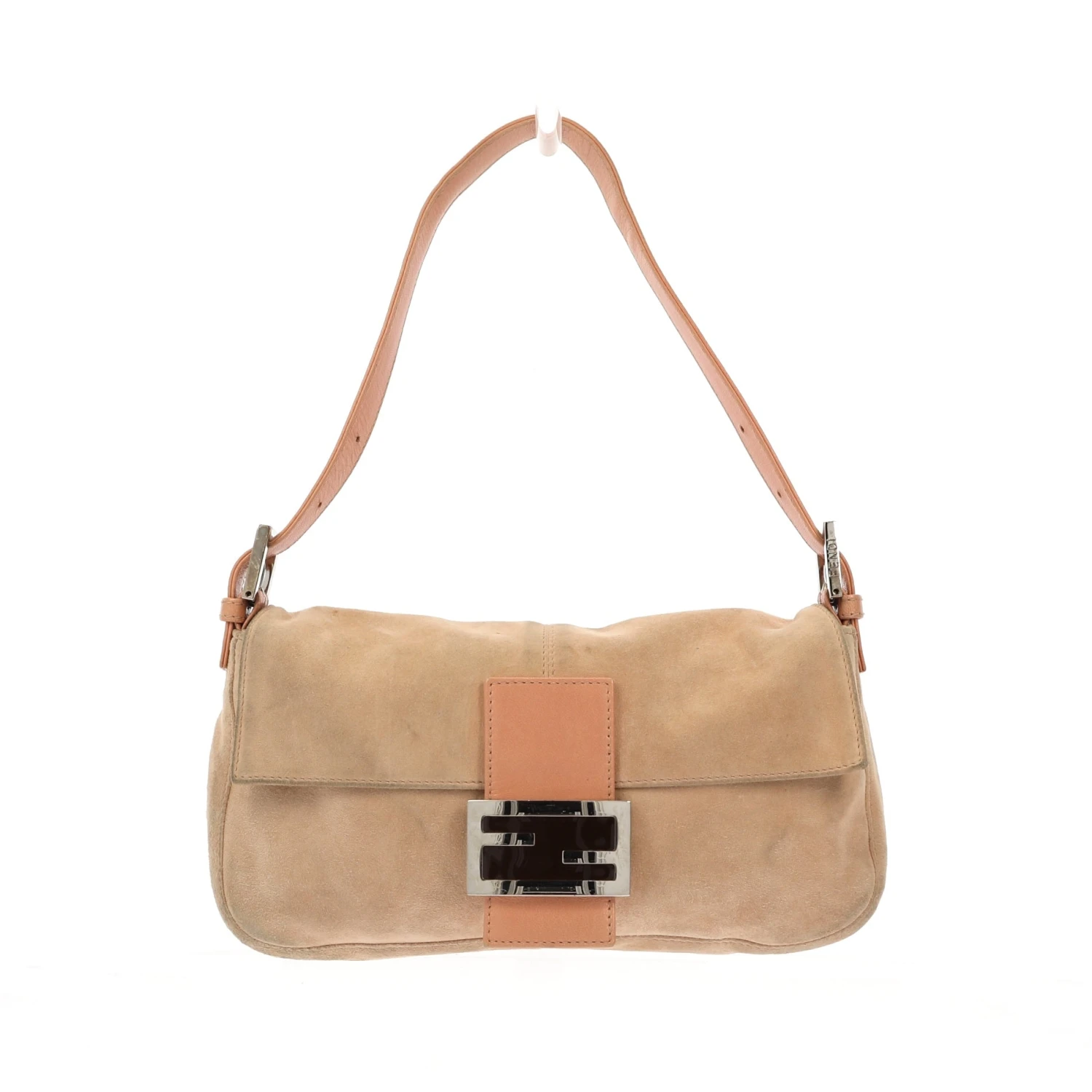 Fancy Lux FENDI Baguette Shoulder Bag In Pink Suede 3 Fancy Lux FENDI Baguette Shoulder Bag In Pink Suede