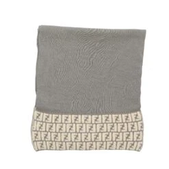 Fancy Lux FENDI Scarf In Grey Fabric
