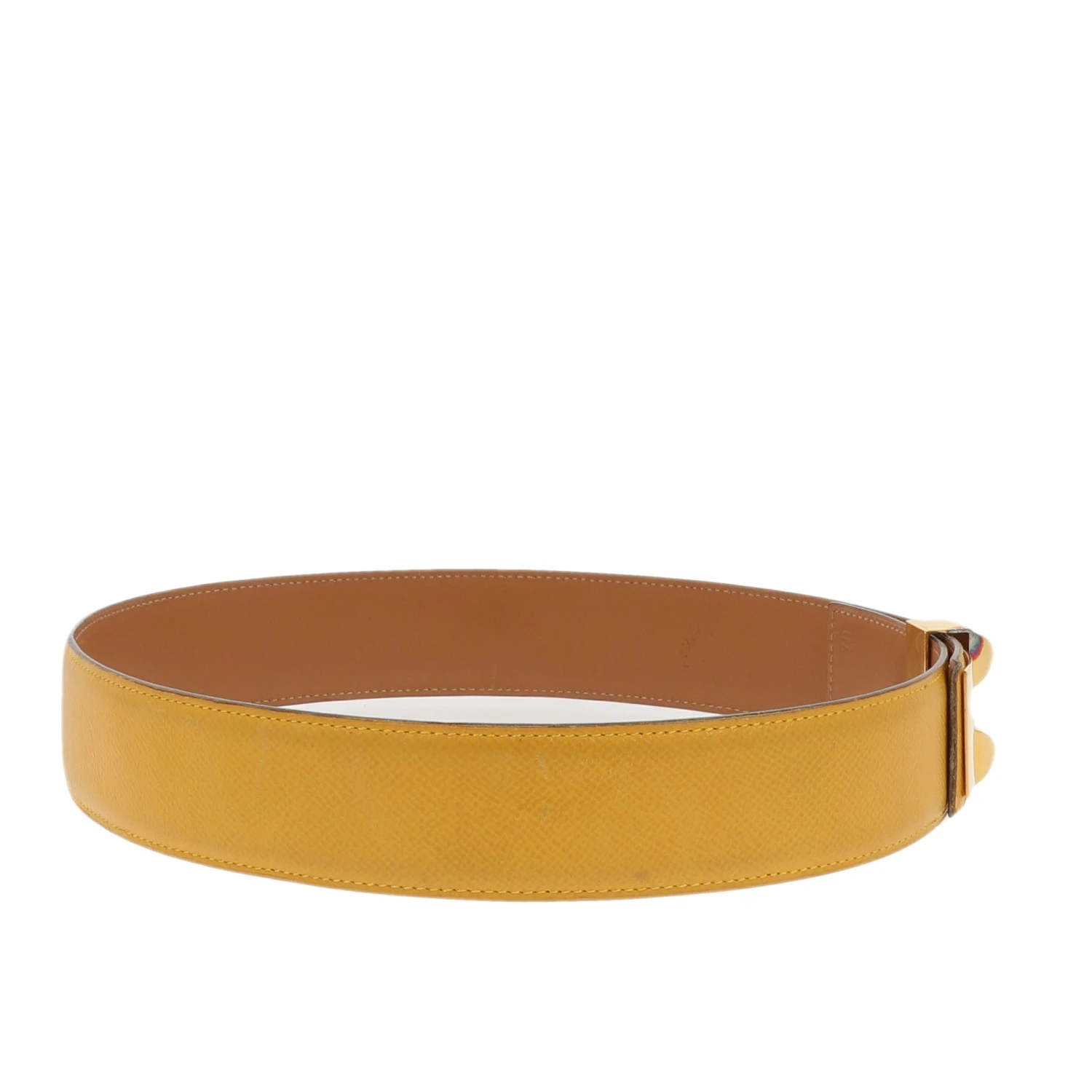 Fancy Lux HERMES Collier De Chien Belt In Yellow Leather 5 Fancy Lux HERMES Collier De Chien Belt In Yellow Leather - Image 3