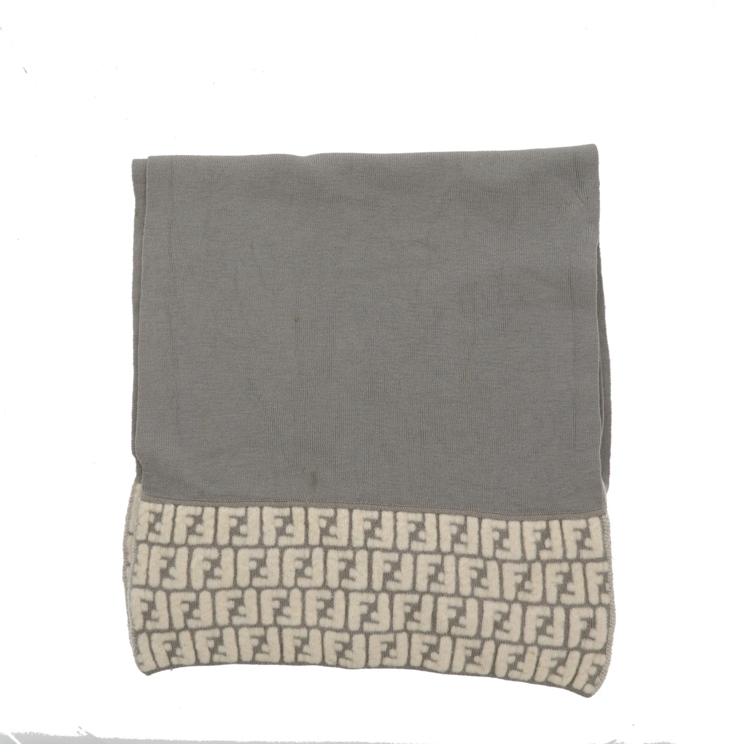 Fancy Lux FENDI Scarf In Grey Fabric 6 Fancy Lux FENDI Scarf In Grey Fabric - Image 4