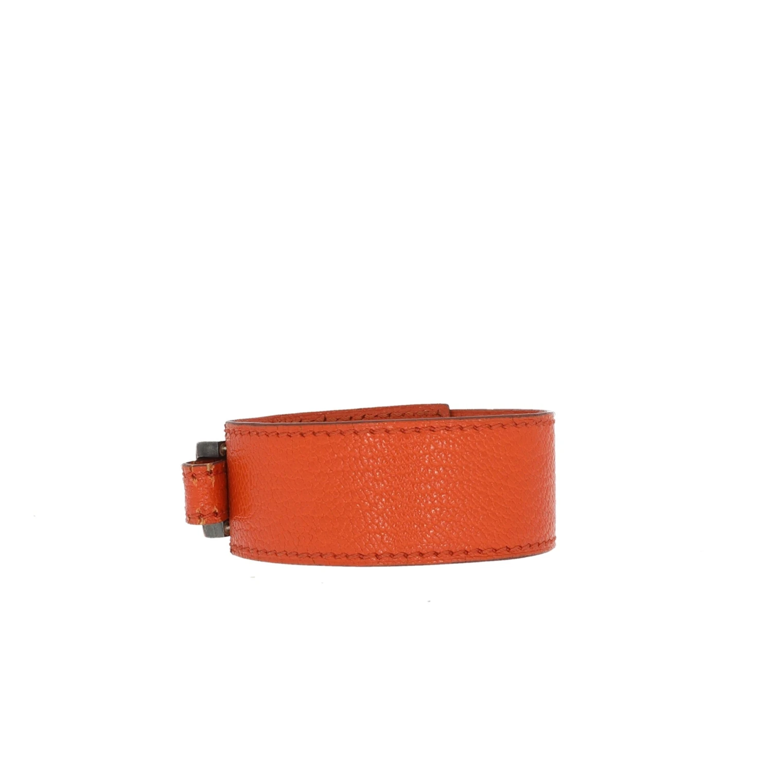 Fancy Lux HERMES Artemis Bracelet In Orange Leather 5 Fancy Lux HERMES Artemis Bracelet In Orange Leather - Image 3