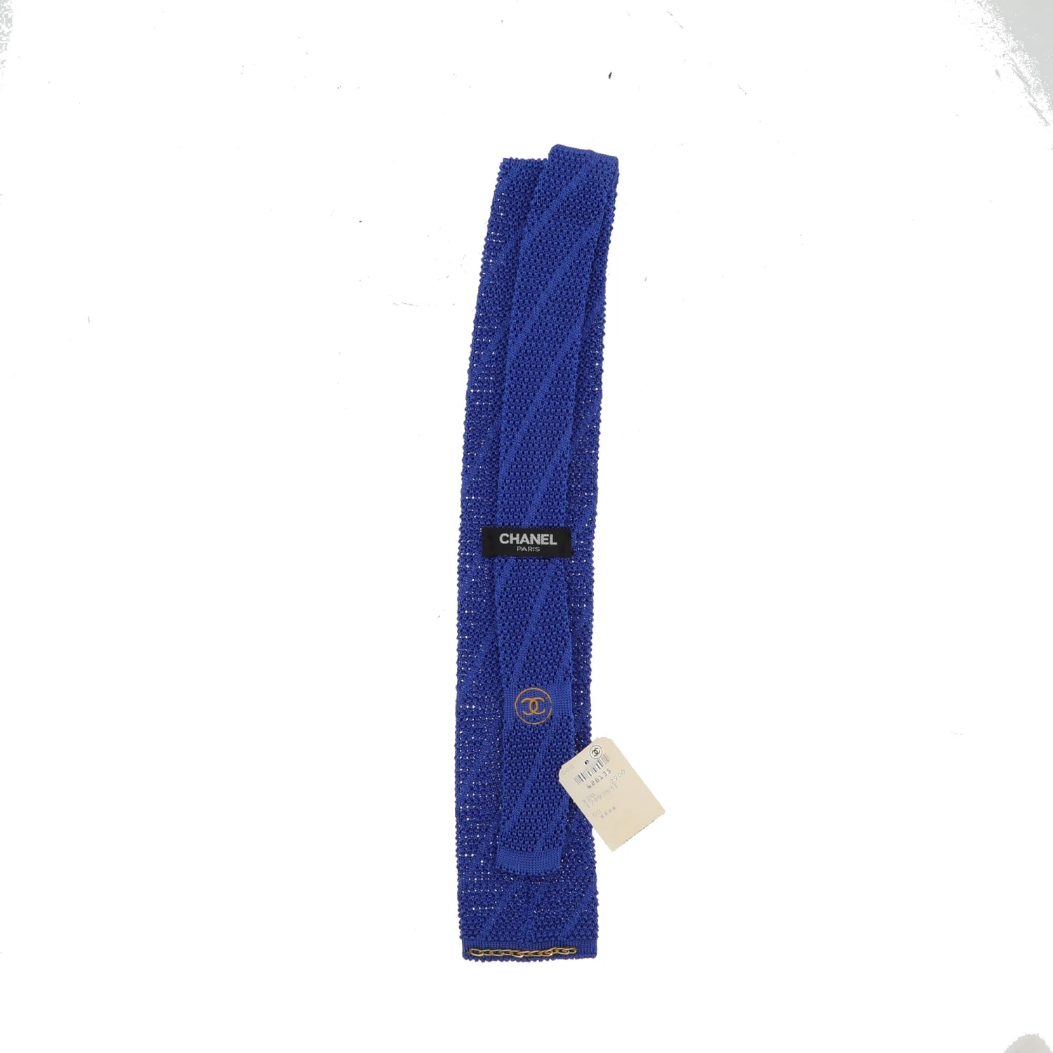 Fancy Lux CHANEL Tie In Blue Silk 5 Fancy Lux CHANEL Tie In Blue Silk - Image 3