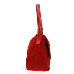Fancy Lux FENDI Mamma Baguette Shoulder Bag In Red Suede -Best Jewelry Store Photo004 e1a1a7a7 9fe2 4b2d a5d4 ba59305742c8