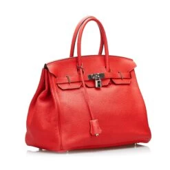 The Plush Posh HERMES Clemence Birkin 35 Red -Best Jewelry Store R7FOLSS5M8VR3OXA 2