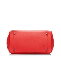The Plush Posh HERMES Clemence Birkin 35 Red -Best Jewelry Store R7FOLSS5M8VR3OXA 4