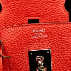 The Plush Posh HERMES Clemence Birkin 35 Red -Best Jewelry Store R7FOLSS5M8VR3OXA 6