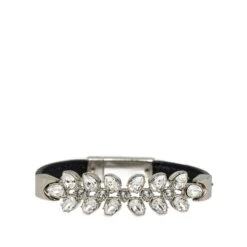Upteam PRADA Rhinestone Saffiano Bracelet Costume Bracelet