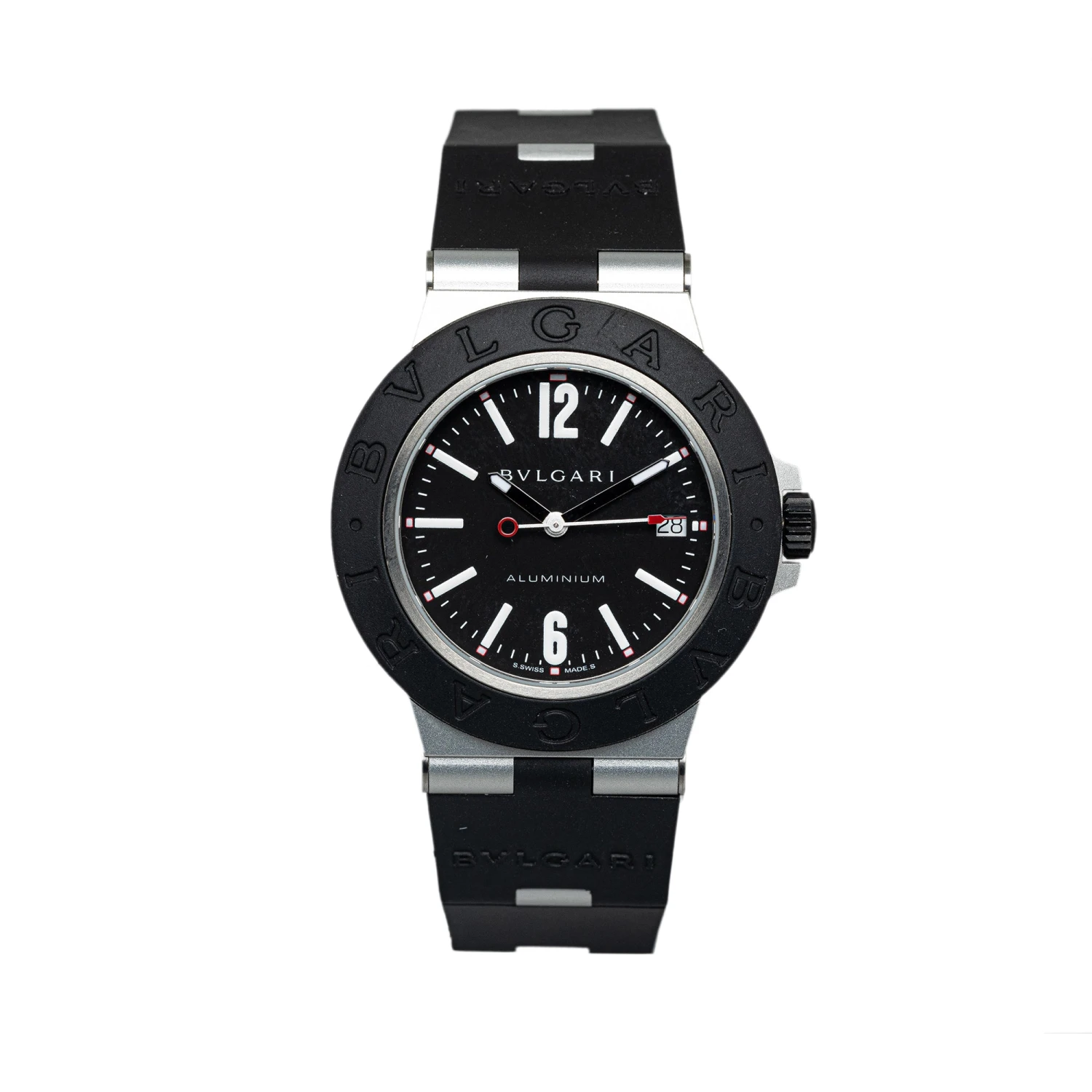Upteam BVLGARI Automatic Aluminum And Rubber Diagono Watch 3 Upteam BVLGARI Automatic Aluminum And Rubber Diagono Watch