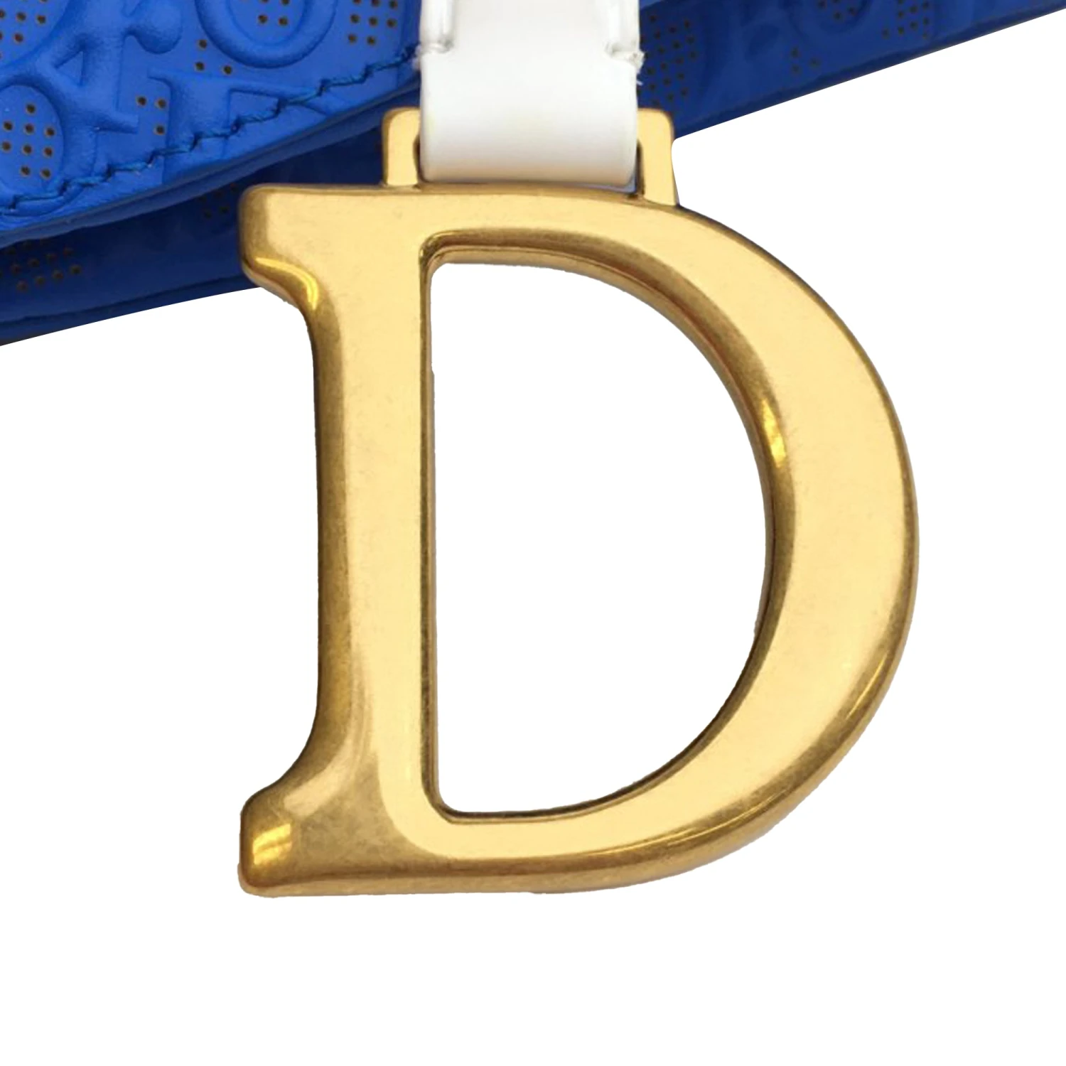 Upteam DIOR Embossed Leather Oblique Saddle Bag 15 Upteam DIOR Embossed Leather Oblique Saddle Bag - Image 13