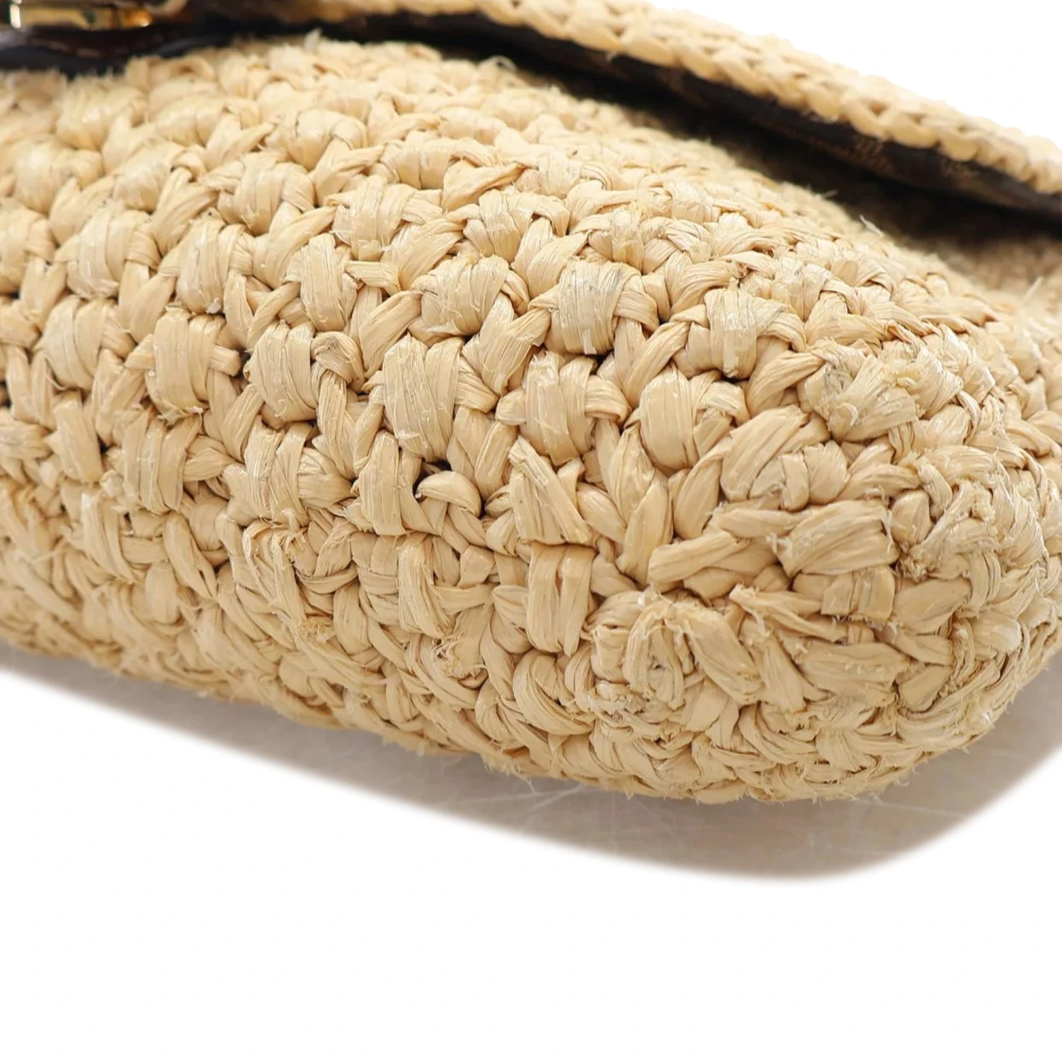 Upteam FENDI Crochet Raffia Baguette Satchel 13 Upteam FENDI Crochet Raffia Baguette Satchel - Image 11
