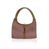 Opherty Ciocci GUCCI Pink Suede Beige Leather Jackie Hobo Bag Shoulder Bag