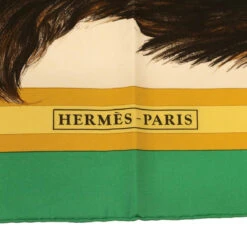 Style Tribute Hermes Carre 90 Les Chats Scarf Green White Yellow Auth Am3480 18 Style Tribute Hermes Carre 90 Les Chats Scarf Green White Yellow Auth Am3480 -Best Jewelry Store am3480 6