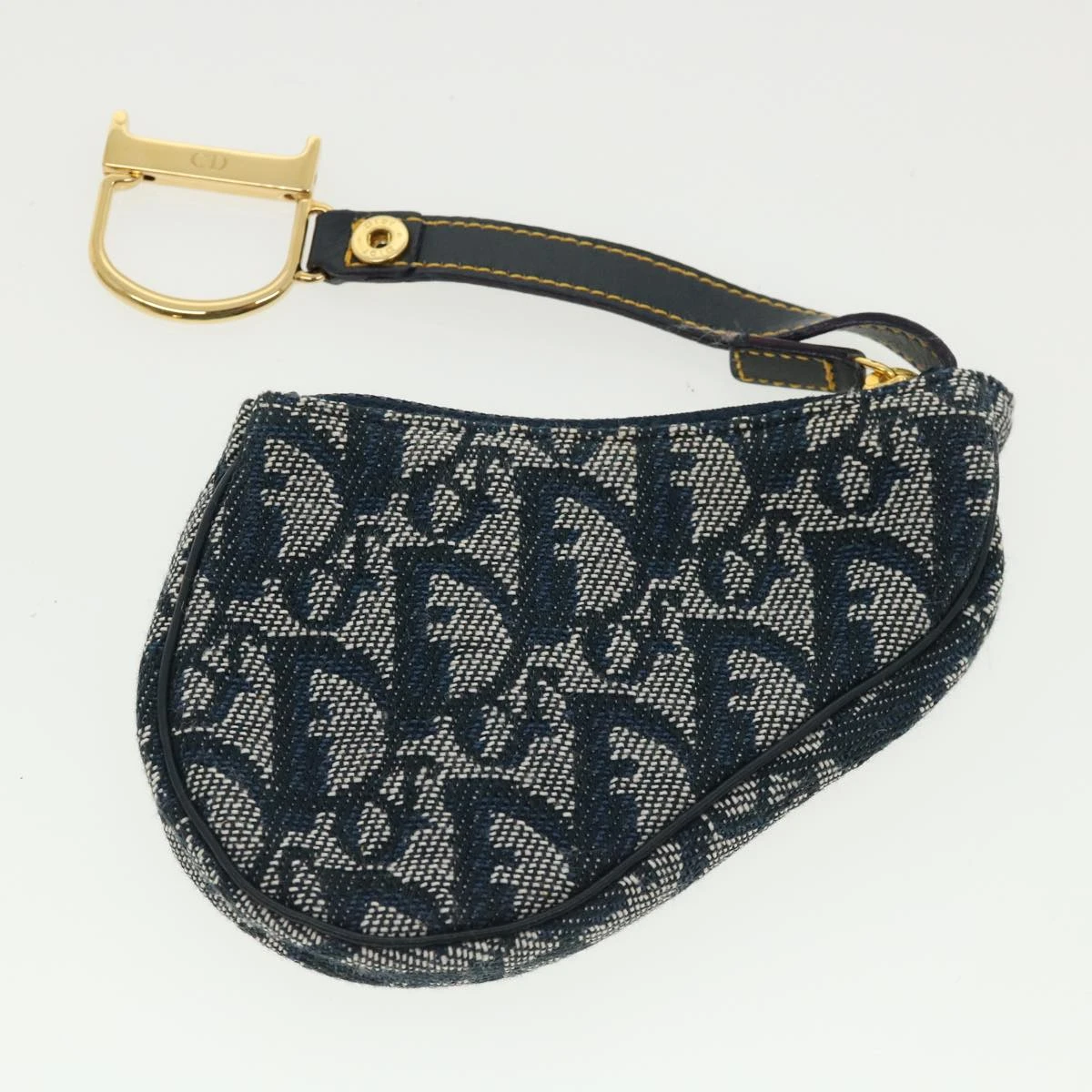 Brand Street CHRISTIAN DIOR Trotter Canvas Saddle Coin Purse Navy Auth Am3626 4 Brand Street CHRISTIAN DIOR Trotter Canvas Saddle Coin Purse Navy Auth Am3626 - Image 2
