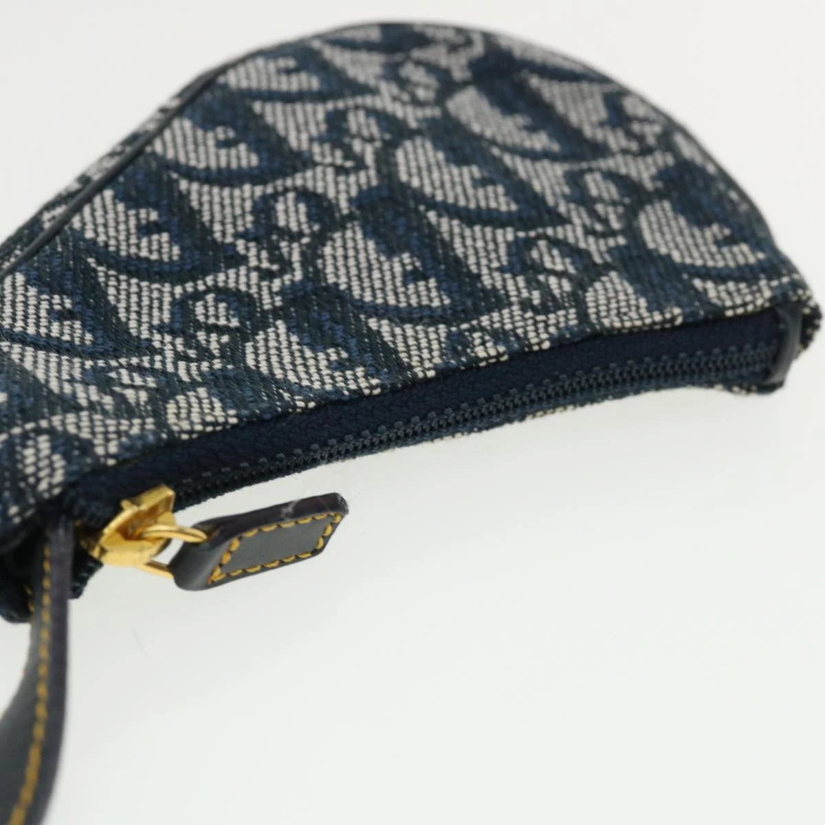 Brand Street CHRISTIAN DIOR Trotter Canvas Saddle Coin Purse Navy Auth Am3626 7 Brand Street CHRISTIAN DIOR Trotter Canvas Saddle Coin Purse Navy Auth Am3626 - Image 5
