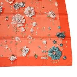 Style Tribute Hermes Carre 90 Rose Scarf Silk Orange Salmon Pink Auth Am3732 12 Style Tribute Hermes Carre 90 Rose Scarf Silk Orange Salmon Pink Auth Am3732 -Best Jewelry Store am3732 4