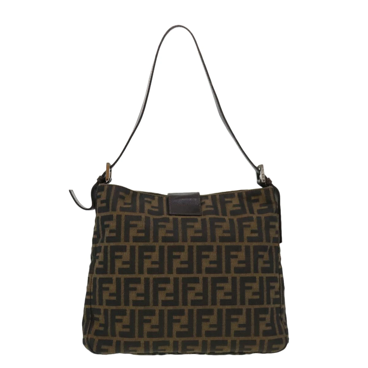 Brand Street FENDI Zucca Canvas Mamma Baguette Shoulder Bag Brown 2258 26727 009 Auth Am4024 4 Brand Street FENDI Zucca Canvas Mamma Baguette Shoulder Bag Brown 2258 26727 009 Auth Am4024 - Image 2